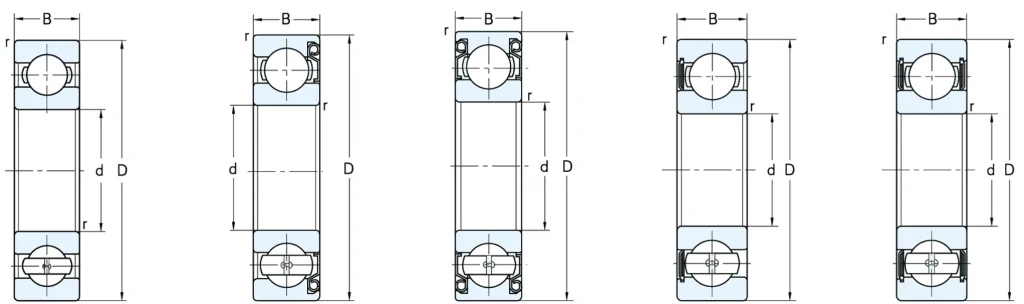 Single Row Deep Groove Ball Bearings